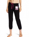 Hello Kitty Juniors Hk Loves Me Placement Print Solid Sleep Pant