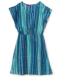 Flutter sleeves and an earthy print lend this summer-ready dress from Aqua a boho-chic look. Flutter sleeves and an earthy print lend this summer-ready dress from Aqua a boho-chic look.