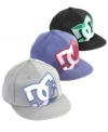 The hippest hat he'll have comes with a large DC logo on the front and is fitted for comfort. A perfect addition to your skater boy's wardrobe.