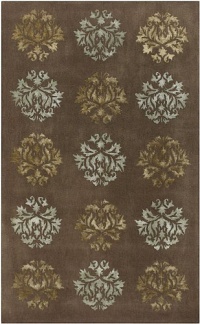 Area Rug 2x3 Rectangle Transitional Brown-Tan Color - Surya Tamira Rug from RugPal Area Rug 2x3 Rectangle Transitional Brown-Tan Color - Surya Tamira Rug from RugPal