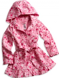 GUESS Kids Girls Little Girl Dotted Jacket, LIGHT PINK (6)