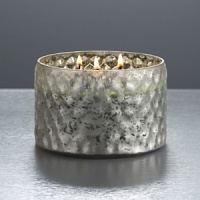 Available in an array of subtle, soothing fragrances, this high-quality three-wick candle features Illume's all-natural blend of coconut wax, beeswax, and soy in a striking mercury glass-style pot. Available in an array of subtle, soothing fragrances, this high-quality three-wick candle features Illume's all-natural blend of coconut wax, beeswax, and soy in a striking mercury glass-style pot.