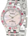 Armitron Women's 753782PMPS NOW Swarovski Crystal Accented Silver-Tone Dress Watch