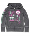 Beachy style and comfort. She's can snuggle into this hoodie from Roxy for a cozy look when the temperature drops.