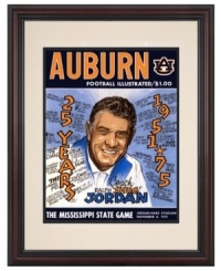 The game ended in a tie but was a big loss for Auburn, with the retirement of longtime Coach Shug Jordan. Pay homage to this college football legend with beautifully restored program art from the team's 1975 matchup against Mississippi State. The game ended in a tie but was a big loss for Auburn, with the retirement of longtime Coach Shug Jordan. Pay homage to this college football legend with beautifully restored program art from the team's 1975 matchup against Mississippi State.