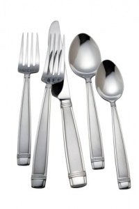 R+B Everyday Durham Matte 18/0 Stainless Steel 45 Piece Flatware Set, Service for 8 R+B Everyday Durham Matte 18/0 Stainless Steel 45 Piece Flatware Set, Service for 8
