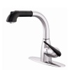 CleanFLO 8814 Single Handle Hi Arc Pull Out Faucet, Brushed Nickel