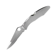 Spyderco C07PS Police, Stainless Steel Handle, ComboEdge