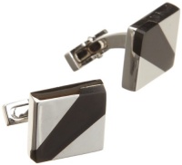 Kenneth Cole New York Men's Diagonal Enamel Cufflinks Kenneth Cole New York Men's Diagonal Enamel Cufflinks