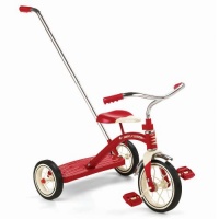 Radio Flyer Classic Red 10 Tricycle with Push Handle Radio Flyer Classic Red 10 Tricycle with Push Handle