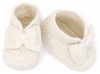 Jefferies Socks Baby-Girls Newborn Bow Bootie, Pearl, Newborn