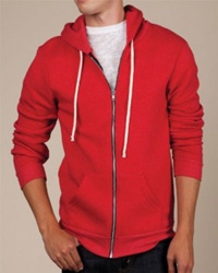 Alternative Men's Rocky Zip Hoodie, Red, Small Alternative Men's Rocky Zip Hoodie, Red, Small