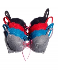 The perfect everyday bra, with just the right amount of attitude. Lace bra by JT Intimates. Style #BA9813 The perfect everyday bra, with just the right amount of attitude. Lace bra by JT Intimates. Style #BA9813