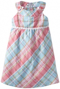 Hartstrings Girls 2-6X Toddler Sleeveless Cotton Seersucker Plaid Dress, Red, 2T Hartstrings Girls 2-6X Toddler Sleeveless Cotton Seersucker Plaid Dress, Red, 2T