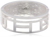 Kenneth Cole New York Urban Naturals Silver Geometric Cut-Out Hinged Bangle Bracelet, 8 Kenneth Cole New York Urban Naturals Silver Geometric Cut-Out Hinged Bangle Bracelet, 8