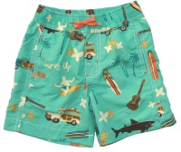 Hatley Boys 2-7 Surf Swim Trunks, Ocean Blue, 5 Hatley Boys 2-7 Surf Swim Trunks, Ocean Blue, 5