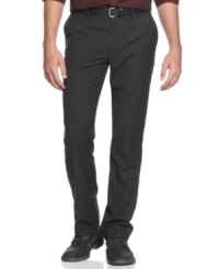 Bold over old. These flat front pants from Kenneth Cole Reaction are a fresh and modern addition to your professional attire. Bold over old. These flat front pants from Kenneth Cole Reaction are a fresh and modern addition to your professional attire.