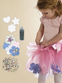 Decorate then wear your very own tutu - everything you need is included, plus templates to cut out more designs as you like. Includes layered tulle skirt with elastic waistband and grip-tape close Includes pre-cut fabric cut-outs, sparkles and glue Also includes tracing templates for making more cut-outs Polyester Imported Recommended for ages 6 and up Decorate then wear your very own tutu - everything you need is included, plus templates to cut out more designs as you like. Includes layered tulle skirt with elastic waistband and grip-tape close Includes pre-cut fabric cut-outs, sparkles and glue Also includes tracing templates for making more cut-outs Polyester Imported Recommended for ages 6 and up