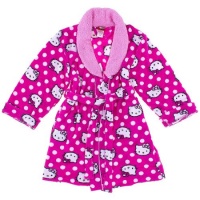 Hello Kitty Juniors Print Shawl Collar Robe