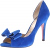 Paris Hilton Women's Senorita,Royal Blue Suede,7 M US