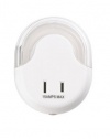 Leviton OUTLT-AMB Outlet Saver, Automatic On/Off Night Light, Amber LED with 15 Amp Outlet, White