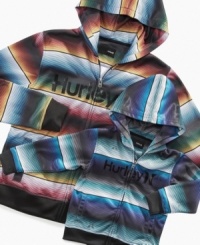 Far out. The eye-catching prints on these hoodies from Hurley give his style a wild twist. Far out. The eye-catching prints on these hoodies from Hurley give his style a wild twist.