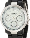 XOXO Women's XO5519 Black Bracelet with Silver Case Watch