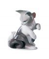 Watch the classic game of cat and mouse unfold with this irresistible figurine, handcrafted in premium Lladro porcelain.