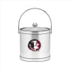 NCAA Florida State Seminoles Brushed Chrome Mylar Ice Bucket with Acrylic Cover, 3-Quart