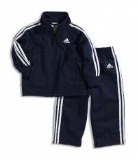 adidas Boys 2-7 ITB Iconic Tricot Set, Navy, 7 adidas Boys 2-7 ITB Iconic Tricot Set, Navy, 7