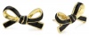 Kate Spade New York Skinny Mini Bow Black Stud Earrings