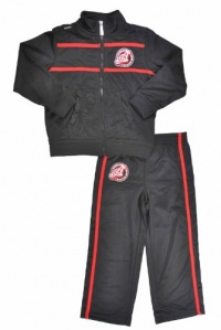 Akademiks Boys Black & Red Stripe 2Pc Scrolly Tracksuit (4) Akademiks Boys Black & Red Stripe 2Pc Scrolly Tracksuit (4)