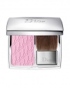 Finely-milled light pink formula adjusts to the skin's chemistry to create a customized look of pinched rosy cheeks. Each blush comes in a sleek silvertone case with an easy-to-use brush applicator and features an embossed Dior logo pattern. The universal shade Petal works on all skin tones. Made in France. 