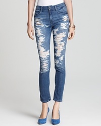 Vigorously distressed for that cool lived-in look that takes years to achieve, these strategically-shredded SOLD design lab jeans are the ones to pull on after a long week at work or school. Vigorously distressed for that cool lived-in look that takes years to achieve, these strategically-shredded SOLD design lab jeans are the ones to pull on after a long week at work or school.
