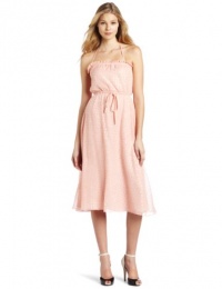 HALSTON HERITAGE Women's Peasant Halter Gown HALSTON HERITAGE Women's Peasant Halter Gown