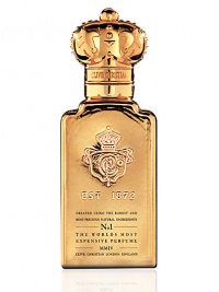No 1 for Men Perfume Spray. Oriental Ambery. The world's most expensive perfume, created without reference to cost using the finest, rarest, most precious ingredients. Presented in a gold-crowned bottle symbolizing quality and excellence as awarded by Queen Victoria. 1.6 oz. · Top notes: Bergamot, lime, Sicilian mandarin, cardamon · Heart: Lily of the valley, rose, jasmine, ylang ylang · Base: Cedarwood, sandalwood, vetyver, ambery woods No 1 for Men Perfume Spray. Oriental Ambery. The world's most expensive perfume, created without reference to cost using the finest, rarest, most precious ingredients. Presented in a gold-crowned bottle symbolizing quality and excellence as awarded by Queen Victoria. 1.6 oz. · Top notes: Bergamot, lime, Sicilian mandarin, cardamon · Heart: Lily of the valley, rose, jasmine, ylang ylang · Base: Cedarwood, sandalwood, vetyver, ambery woods
