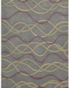Nourison Citi Limits Rug Silver, 5' x 7' 6