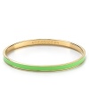 Crazy for color. This kate spade new york bangle is all about hue, engraved with some of the brand's favorite turns of phrase.