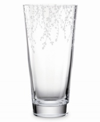 Etched stems of leafy foliage flourish on luminous crystal. From designer kate spade, this Gardner Street vase emanates fresh, contemporary elegance with or without a bouquet. Etched stems of leafy foliage flourish on luminous crystal. From designer kate spade, this Gardner Street vase emanates fresh, contemporary elegance with or without a bouquet.