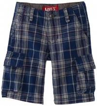 Levi's Boys 4-7 Lightweight Canvas Cargo Short, Ensign Blue, 5 Levi's Boys 4-7 Lightweight Canvas Cargo Short, Ensign Blue, 5