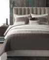In classic Bryan Keith style, this San Remo duvet cover set transforms your space into a relaxed, casual retreat with fanciful pleats and simple solids in warm cream and chocolate hues.