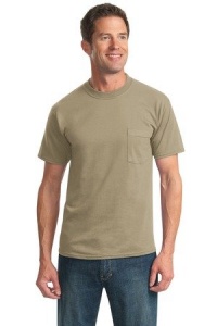 Jerzees 5.6 oz., 50/50 Heavyweight Blend Pocket T-Shirt