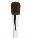 This travel-sized brush perfectly applies face powder and bronzer. Made from luxurious soft black squirrel hair and a handle of non-endangered wood.