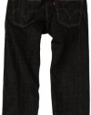 Levi's Boys 8-20 505 Straight Leg Husky, 3D BLACK, 10 Husky