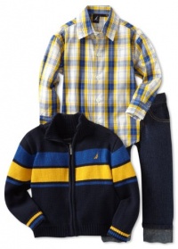 Nautica Sportswear Kids Boys 2-7 Toddler 3 Piece Sweater Set, Sport Navy, 3T Nautica Sportswear Kids Boys 2-7 Toddler 3 Piece Sweater Set, Sport Navy, 3T