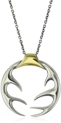 Elizabeth and James Antler Silver and Gold-Plated Pendant Necklace, 16-18 Elizabeth and James Antler Silver and Gold-Plated Pendant Necklace, 16-18