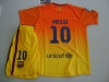 FC Barcelona 2012 - 2013 MESSI Kids Away Jersey Shirt & Shorts For Kids 9-11 Years Old