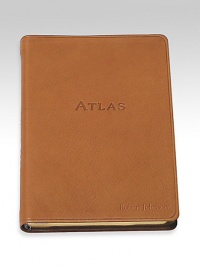 Smyth sewn and bound in a soft calfskin cover, this atlas guide provides extensive details on all continents, regions and major cities from around the world. U.S.