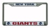 NFL New York Giants Chrome Licensed Plate Frame