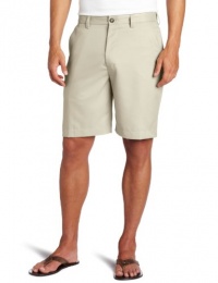 IZOD Men's Solid Microfiber Flat Front Short